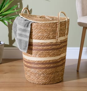 Home Collections Straw Laundry Basket