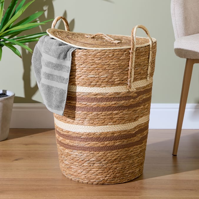 Home Collections Straw Laundry Basket
