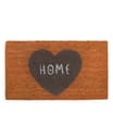 Home Collections Printed Word Coir Mat - Grey Heart Home