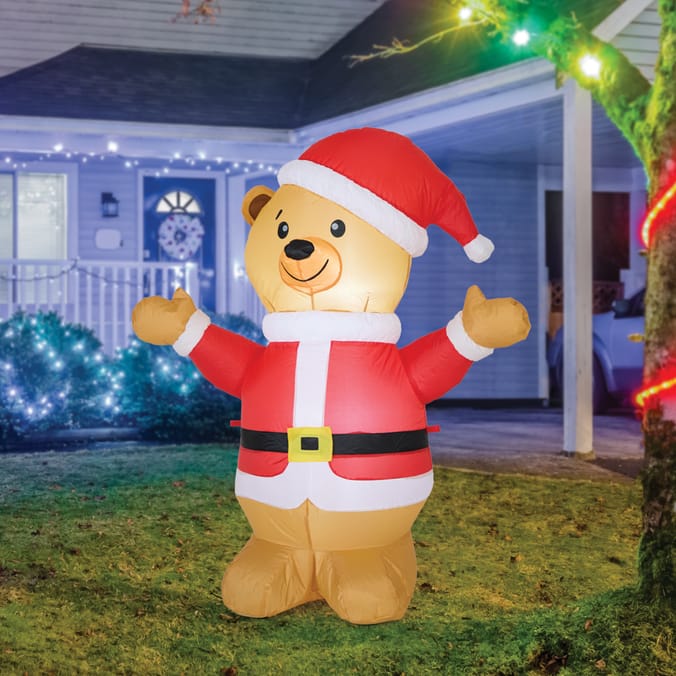 Prestige 4ft Light-Up Self Inflating - Bear
