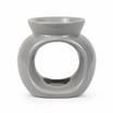 Ceramic Oval Oil Burner - Grey