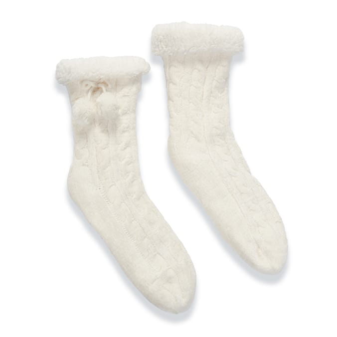 Originals Winter Cable Knit Fluffy Socks