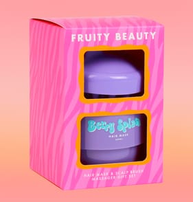 Fruity Beauty Hair Mask & Scalp Brush Gift Set