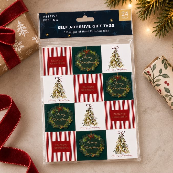 Festive Feeling Luxury Self Adhesive Gift Tags