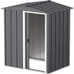 StoreMore Sapphire Apex Metal Shed 5x4ft - Green