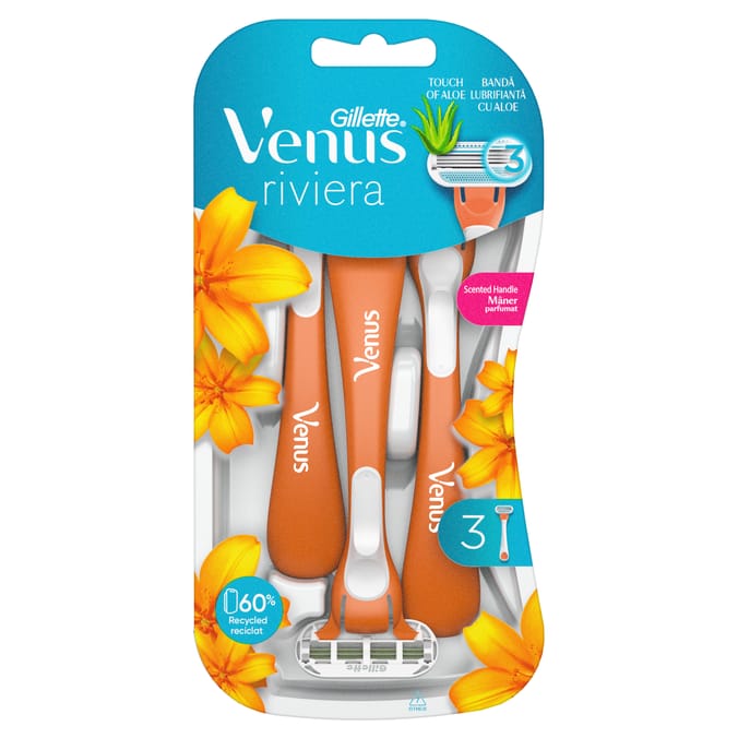 Venus Riviera Disposable Razors 3 Pack