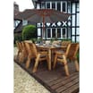 Charles Taylor 8 Seat Rectangular Table Set With Parasol