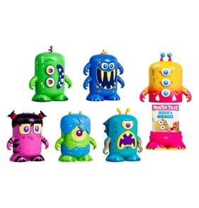 Booksy Monster Tails Action Figure Toy With A Miniature Educational Book