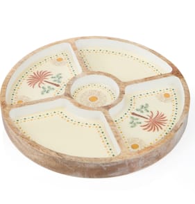 Desert Dusk Mango Wood Section Tray