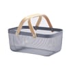 Home Collections Large Mesh Basket With Wooden Handle