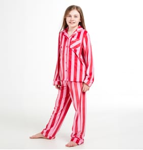  Originals Kids Pink & Red Stripe Pyjamas