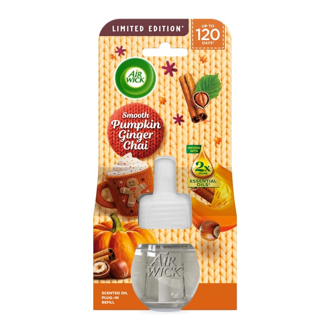 Air Wick Smooth Pumpkin Ginger Chai Electrical Single 19ml  
