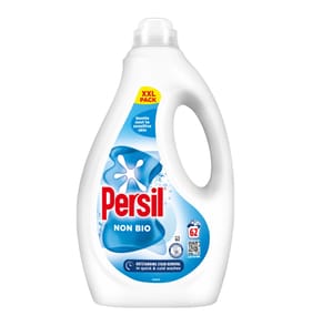 Persil Laundry Washing Liquid Detergent Non Bio 62 Washes 1.674 Litres