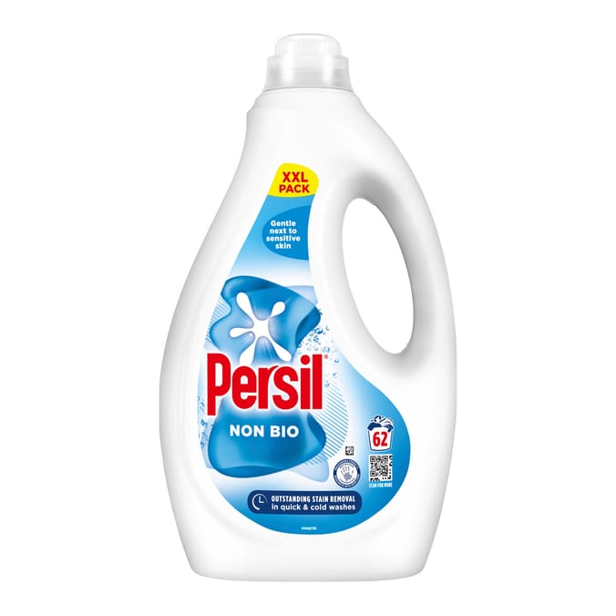 Persil Laundry Washing Liquid Detergent Non Bio 62 Washes 1.674 Litres