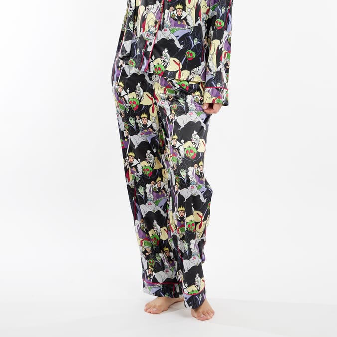 Disney Villains Ladies Satin Pyjamas