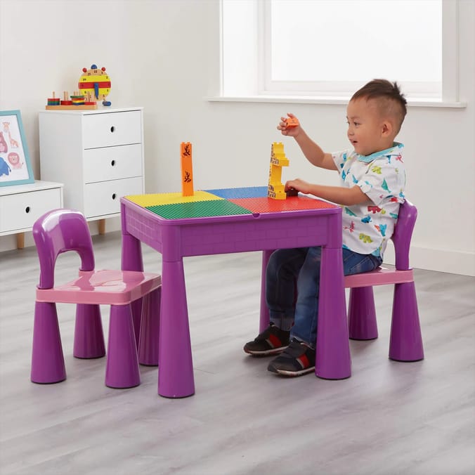 Liberty House Toys Kids 5-in-1 Activity Table and 2 Chairs Set