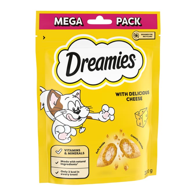 Dreamies Cat Treat Biscuits 200g - Cheese Flavour