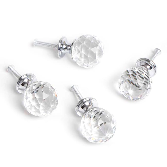 Home Collections Glass Drawer Knobs 4 Pack