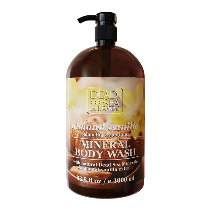 Dead Sea Collection Mineral Body Wash 1000ml - Almond Vanilla 