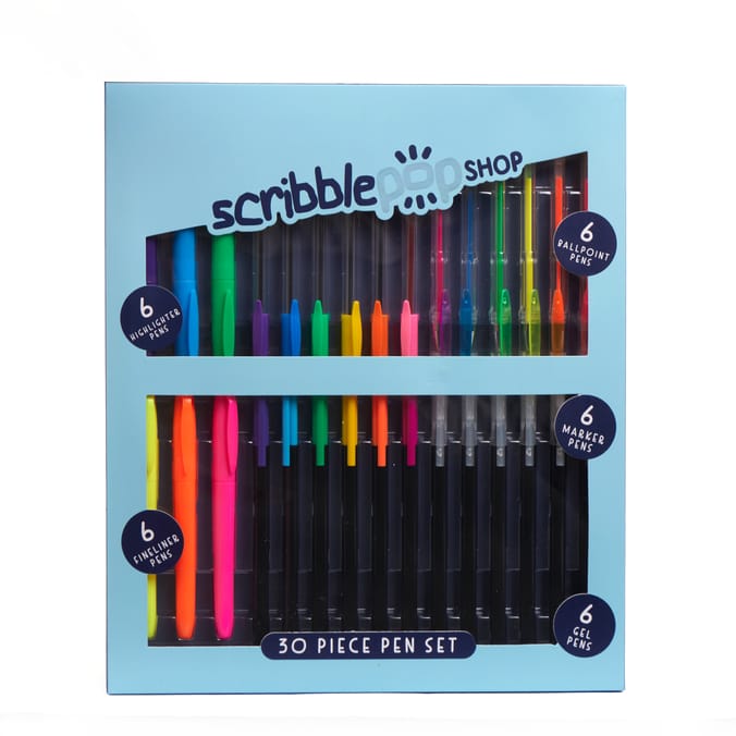 Scribble Pop Shop Pen Set 30 Pieces