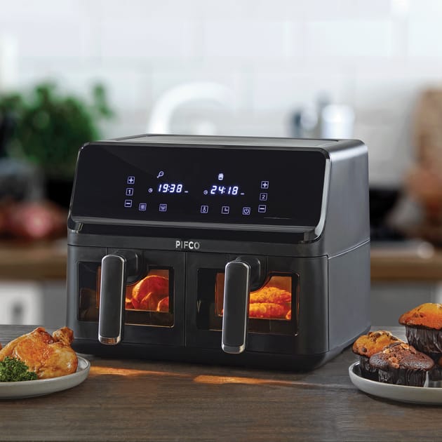 Pifco Dual Air Fryer 8l | Home Bargains