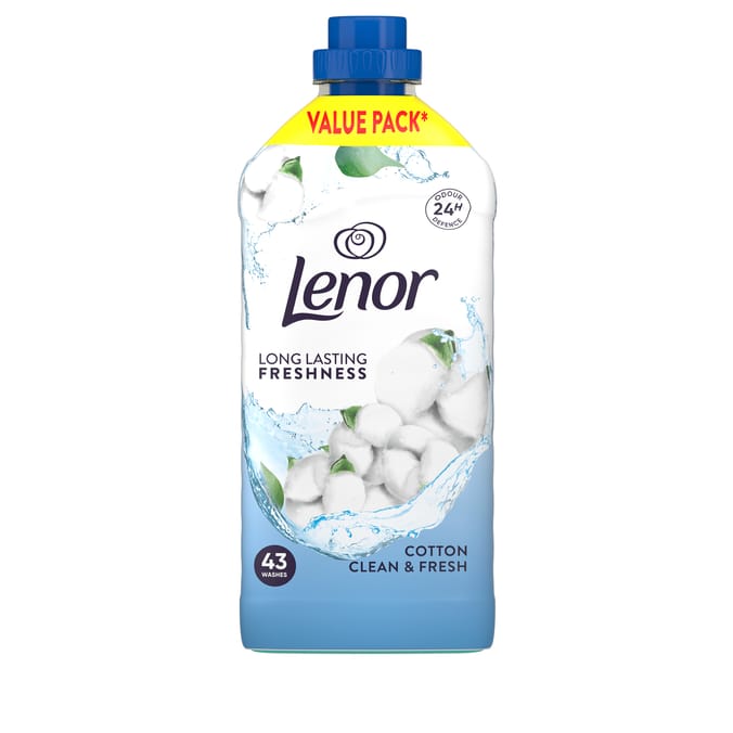 Lenor Fabric Conditioner Cotton Clean & Fresh 43 Washes