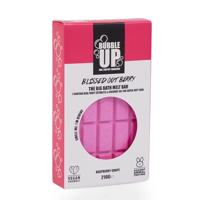 Bubble Up Bath Melt Bar 210g - Raspberry Grape 