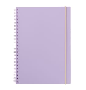 Back To School A4 Spiral Notebook - Purple
