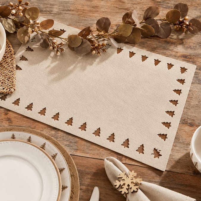Festive Feeling Felt Table Runner 112 x 38cm