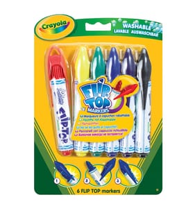 Crayola Flip Top Markers 6 Pack