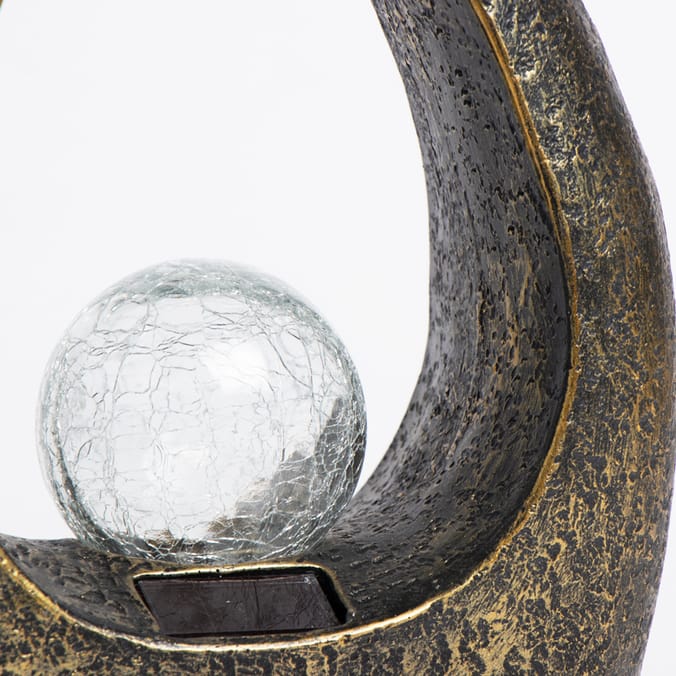 Firefly Glass Stone Solar Light - Teardrop