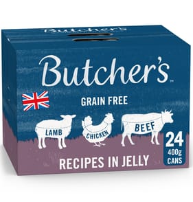 Butcher's Wet Dog Food Tins 24 x 400g - Recipes in Jelly