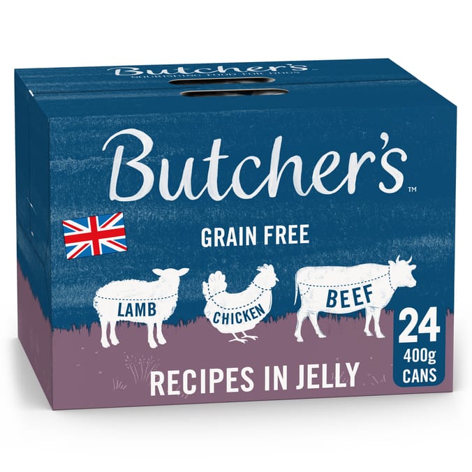 Butcher's Wet Dog Food Tins 24 x 400g - Recipes in Jelly