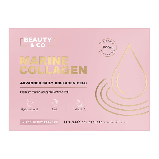 Beauty & Co Marine Collagen Gel Sachets 14x 20g - Mixed Berry