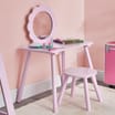 The Kids Edit Pink Vanity Table & Stool