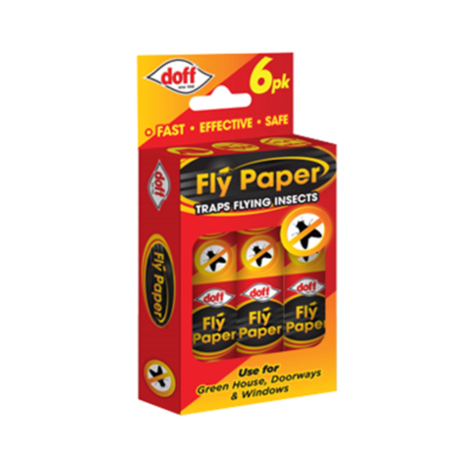 Doff Fly Paper 6 Pack | Home Bargains
