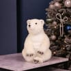 Frosted Spirit Sitting Plush Polar Bear