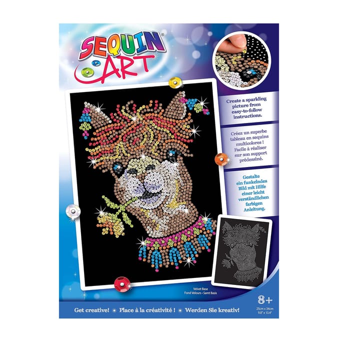 Sequin Art - Alpaca