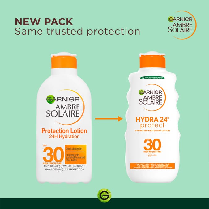 Garnier Ambre Solaire Hydra 24 Hour Protect Hydrating Protection Lotion 200ml -  SPF30
