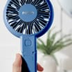 Pifco 2-In-1 Rechargeable Handheld Fan - Blue