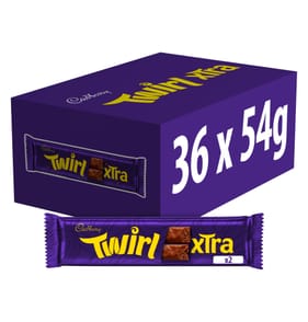 Cadbury Twirl Xtra Duo Chocolate Bar 54g