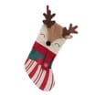 Sleigh Bells Reindeer Stocking