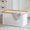 Home Collections Bamboo Rim Laundry Basket