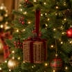 Festive Feeling Alpine Woods Rattan Hanging Decoration - Present