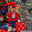 The Lifestyle Edit Timeless Christmas Plush Bear Decoration