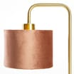 Home Collections Velvet Brass Table Lamp - Blush