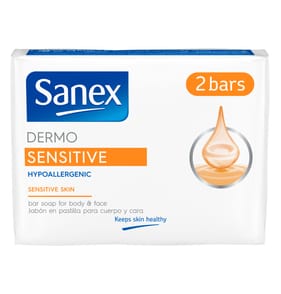 Sanex Sensitive Skin Bar Soap 90g x2