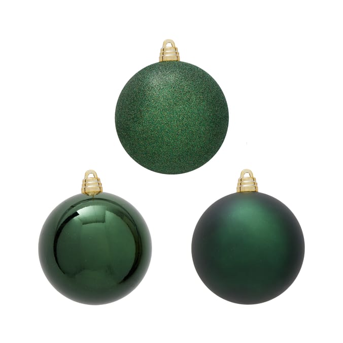 Festive Feeling 15cm Baubles 3 Pack Home Bargains