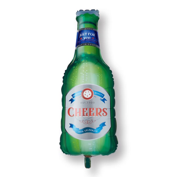 Lets Party Foil Beer Bottle Balloon