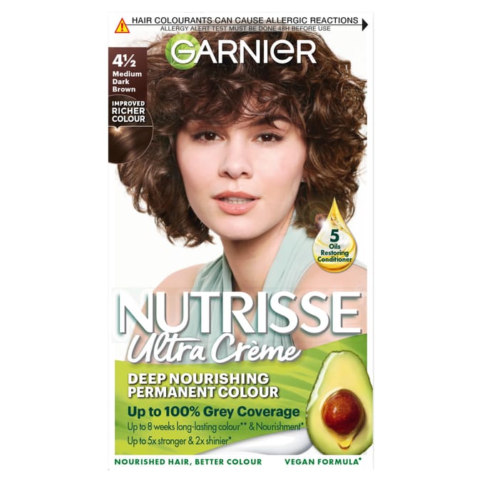 Garnier Nutrisse Ultra Crème Hair Dye - 4.5 Medium Dark Brown